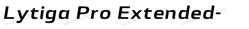 Lytiga Pro Extended字体转换